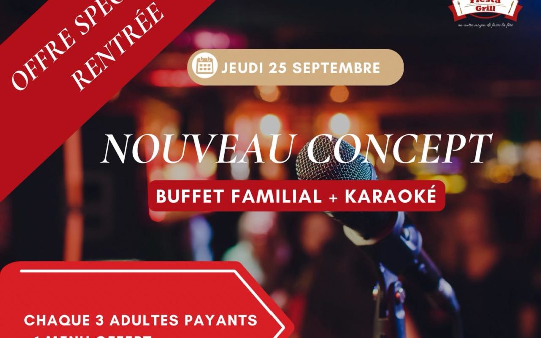 Buffet Familial avec karaoké 25 septembre 2025