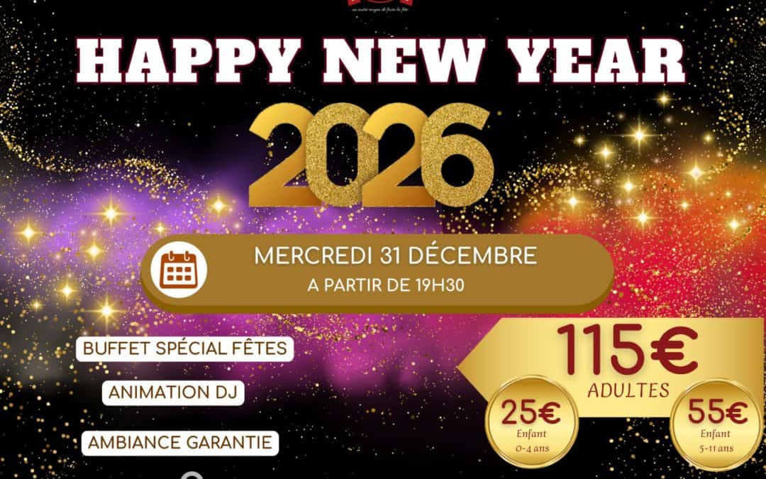 Happy New Year 2026 – 31 décembre 2025