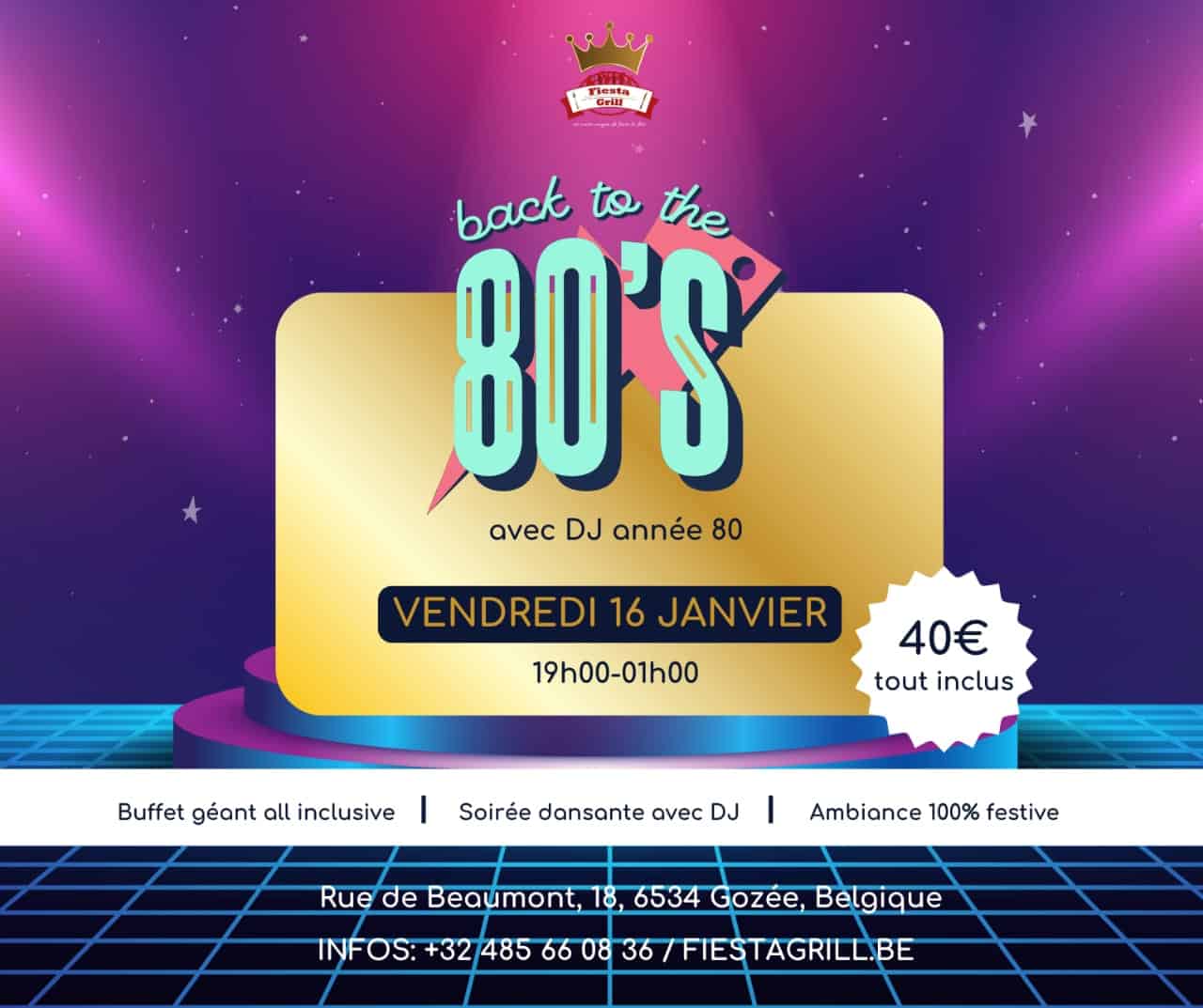 Back to the 80's 16 janvier 2026
