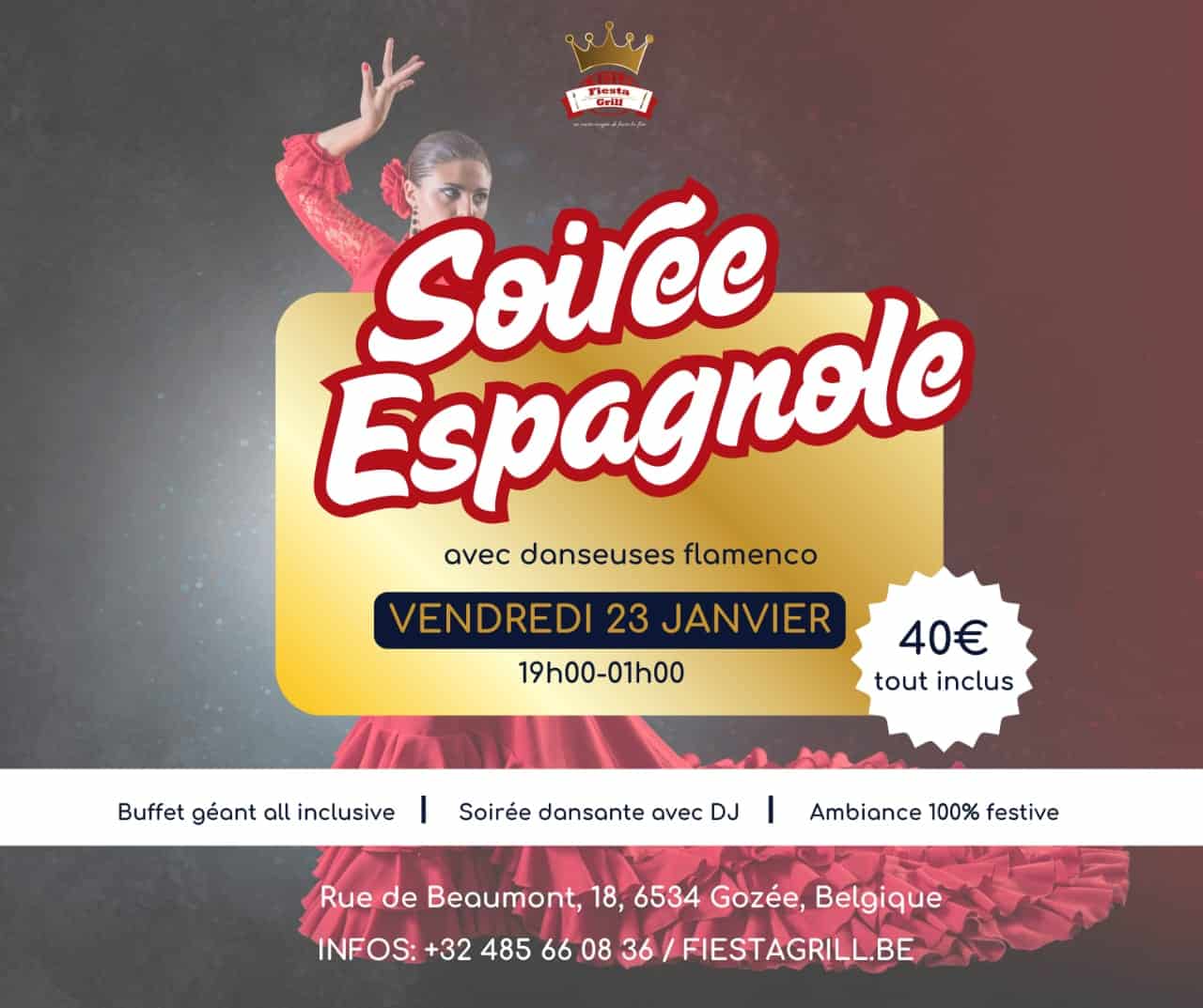 Soirée espagnole 23 janvier 2026