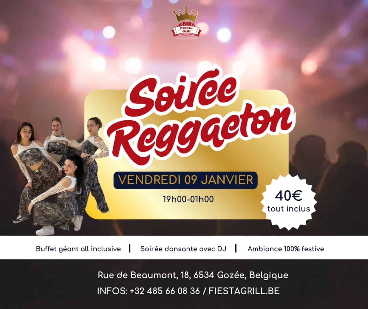 Soirée reggaeton 09 janvier 2026