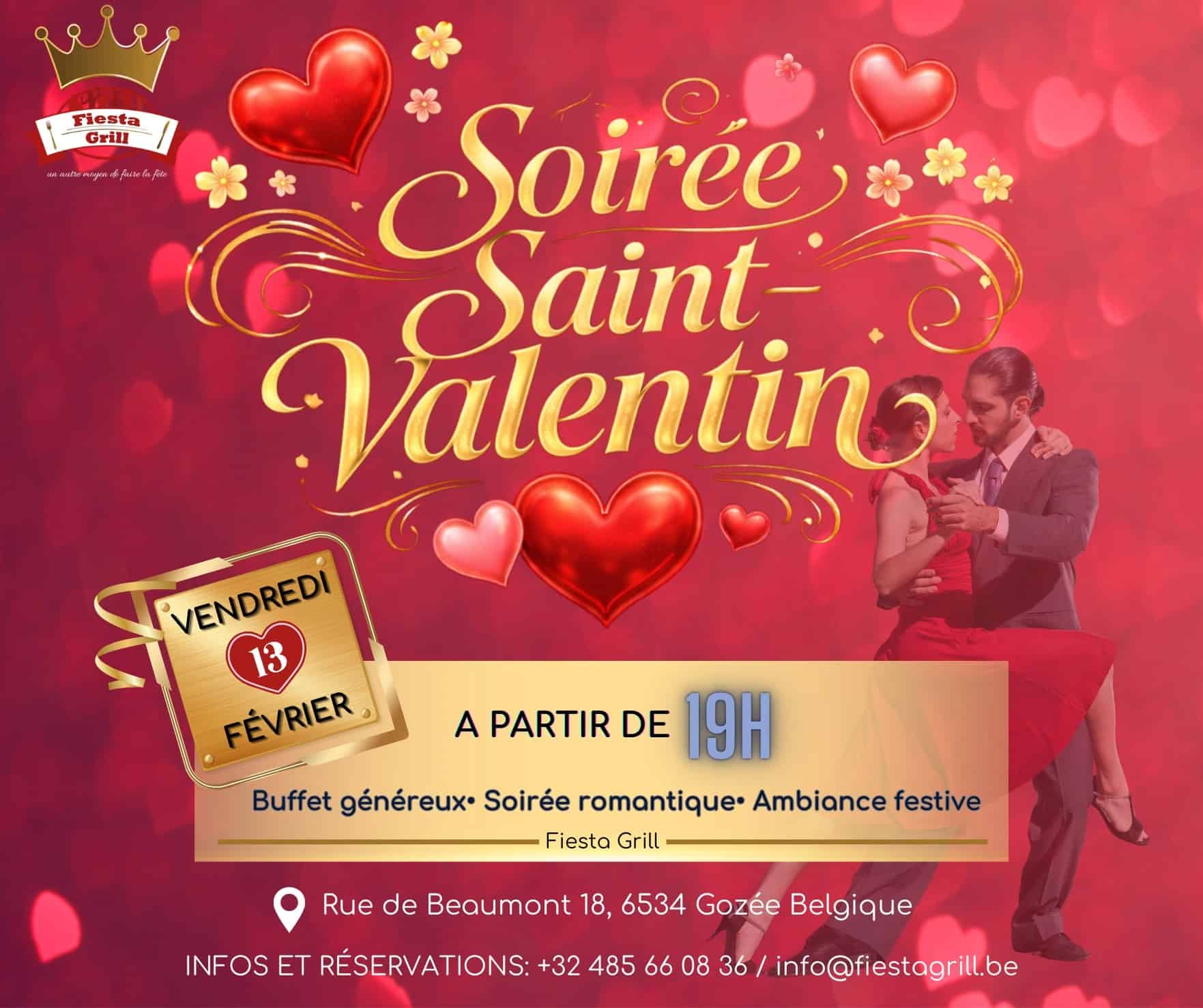 Soirée Saint Valentin - 13 février 2026