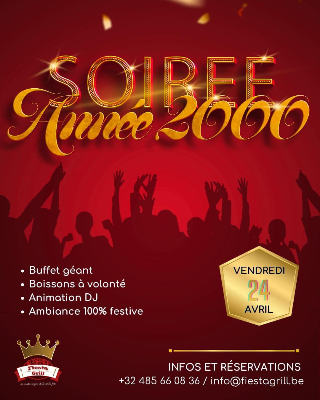 Soirée année 2000 - 24 avril 2026