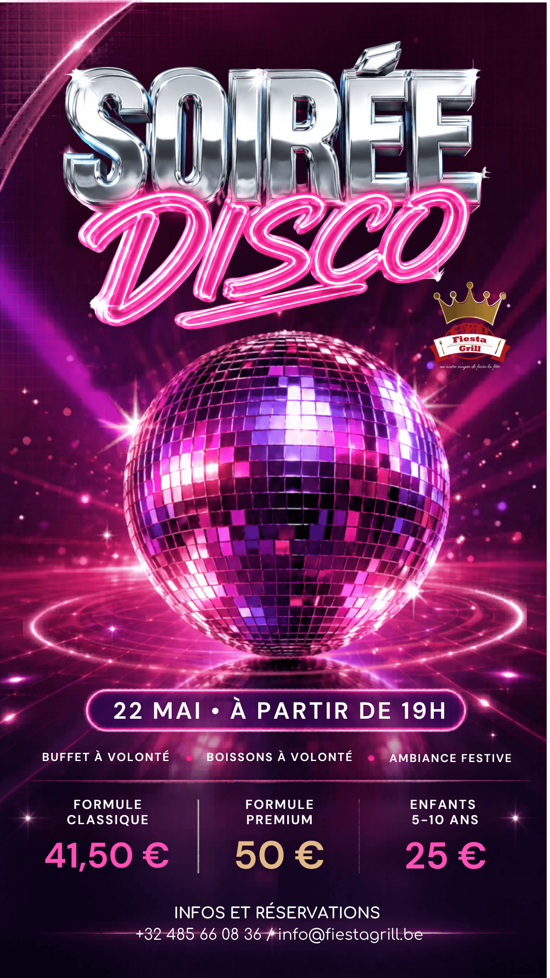 soirée disco 22 mai 2026