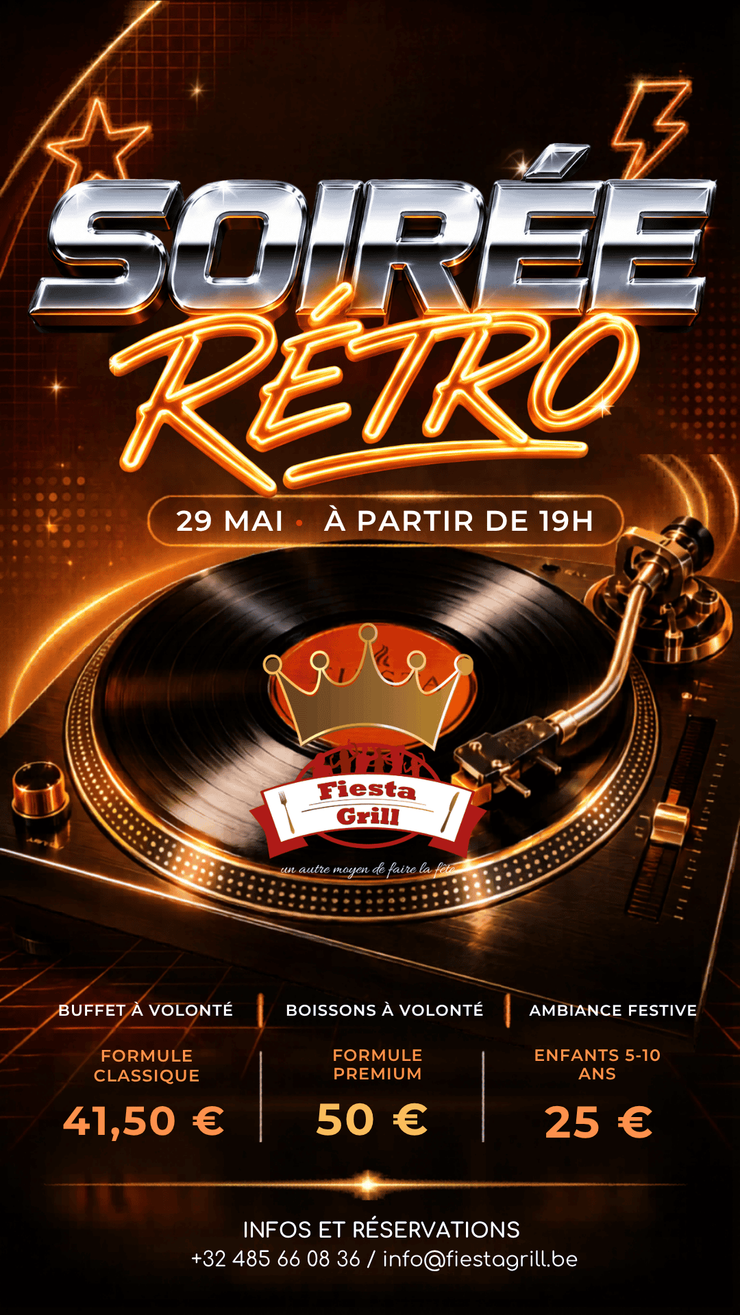soirée rétro 29 mai 2026